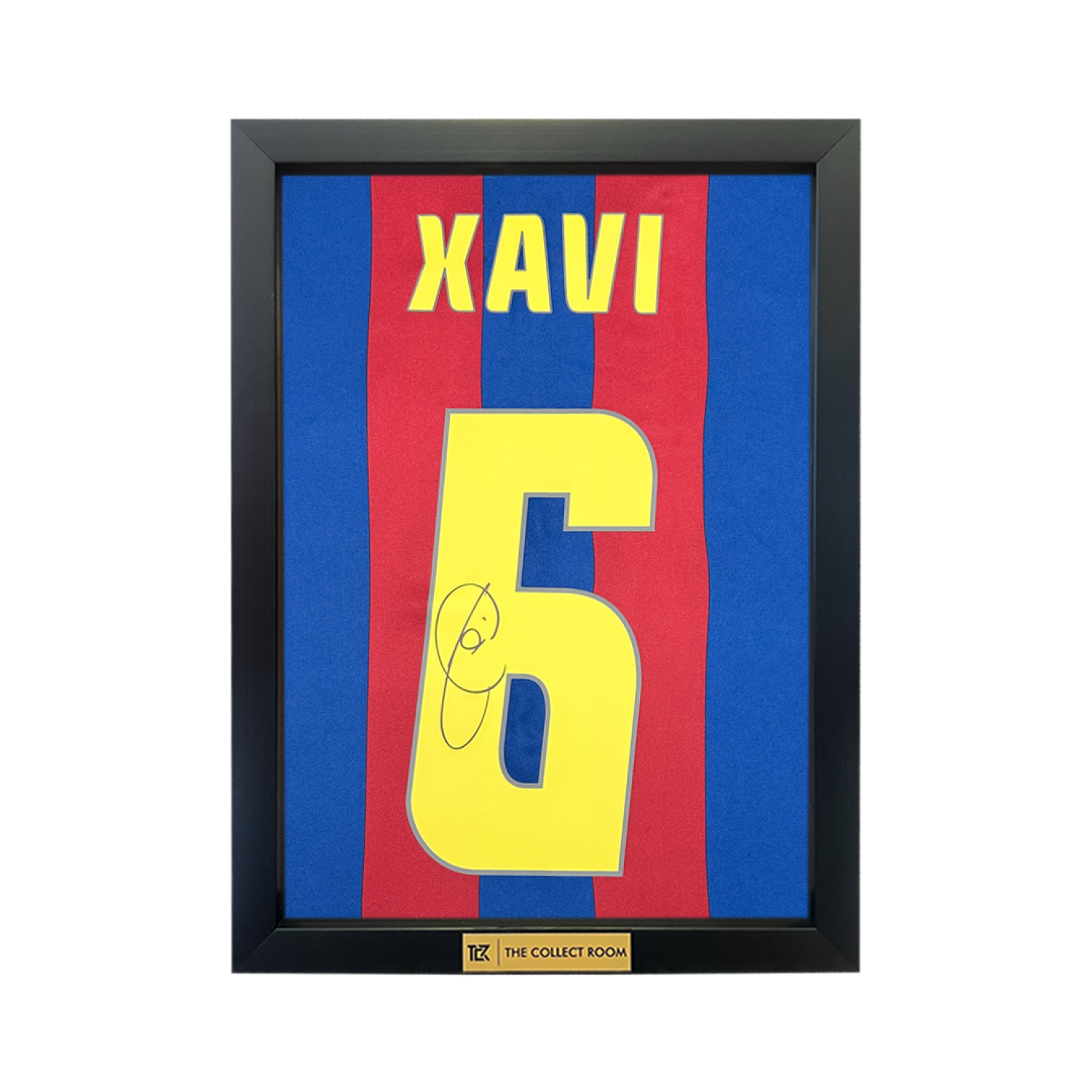 Xavi Back Signed FC Barcelona 2005-06 Home Jersey