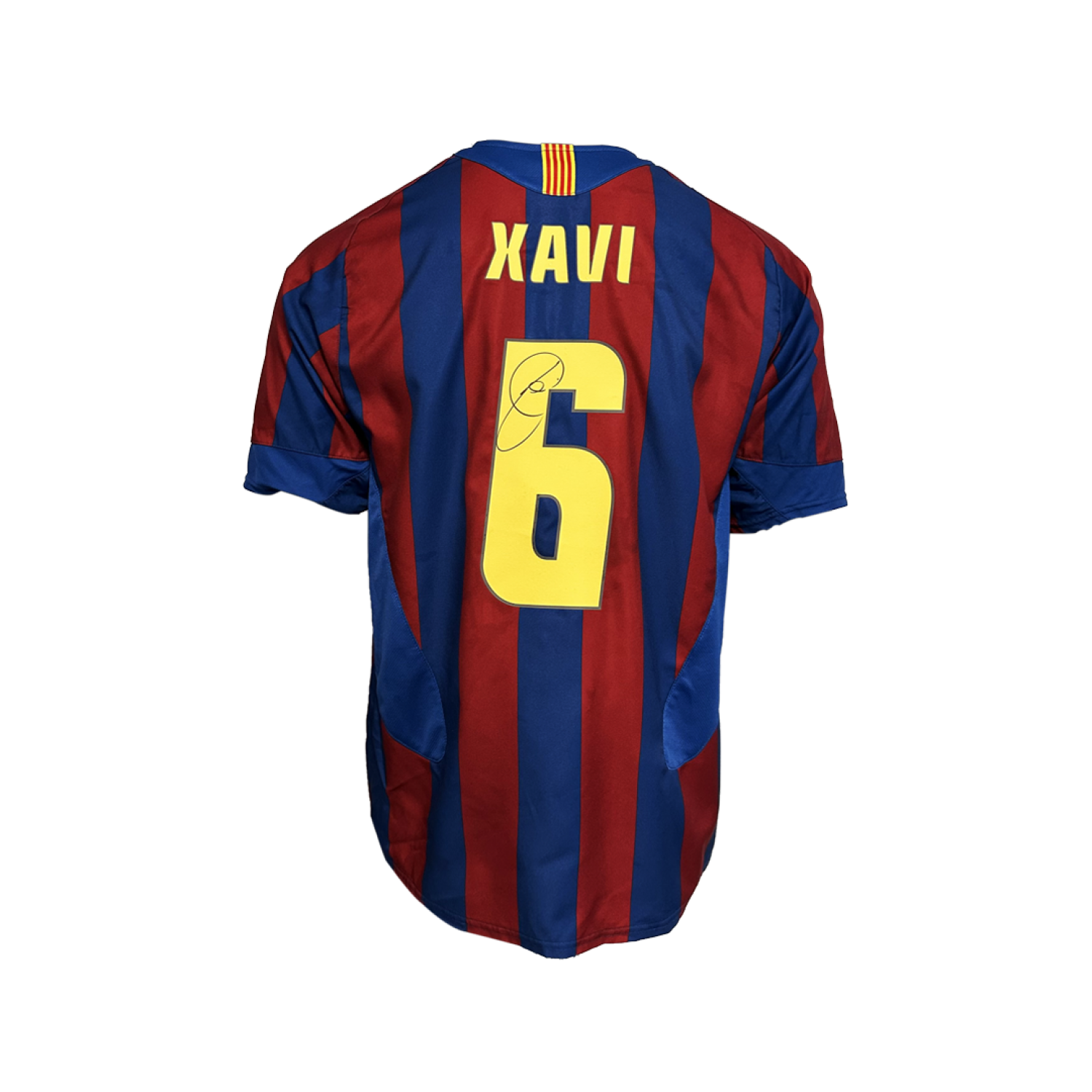 Xavi Back Signed FC Barcelona 2005-06 Home Jersey