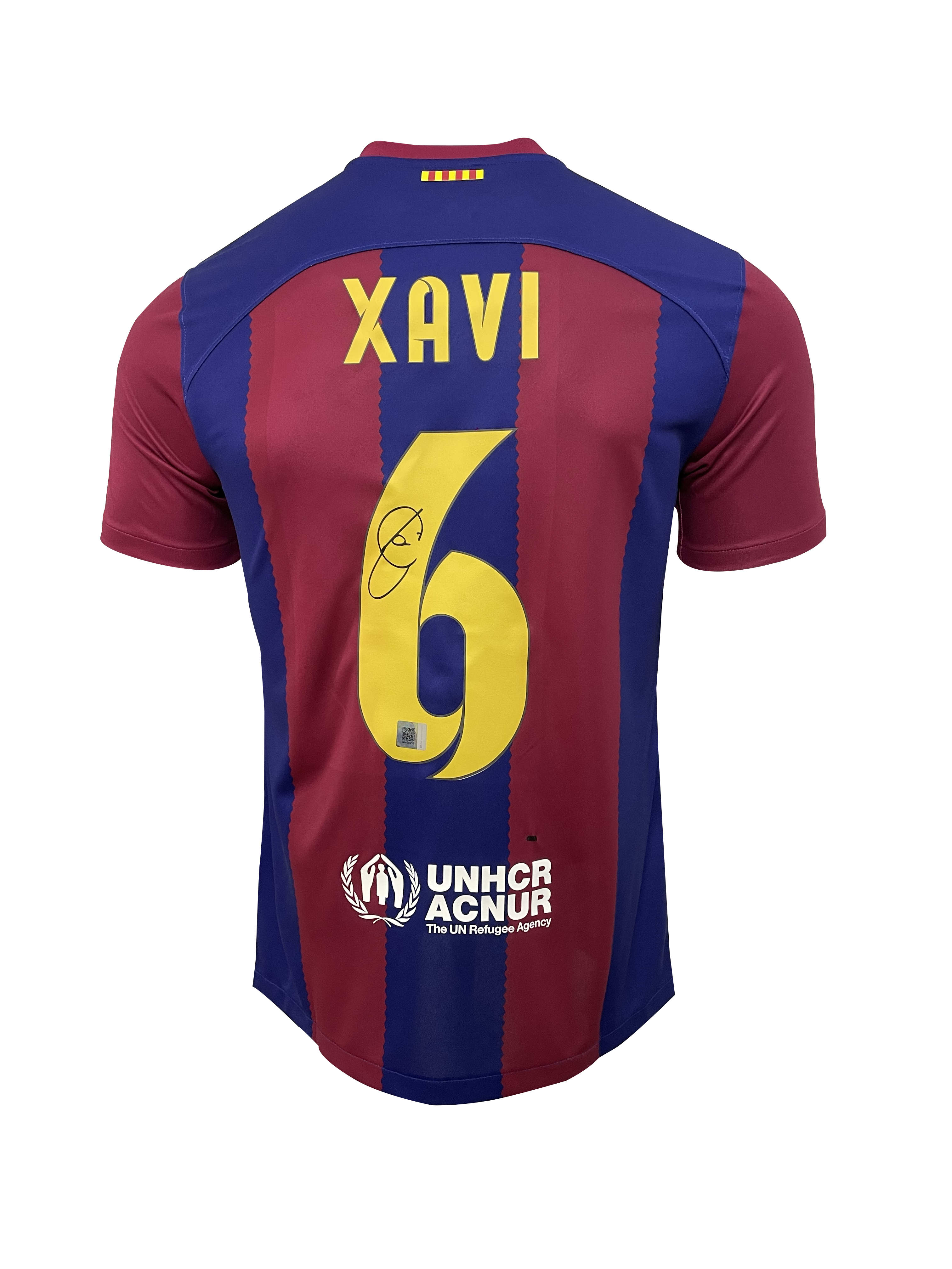 Andres Iniesta & Xavi Signed Jerseys in Dual Frame
