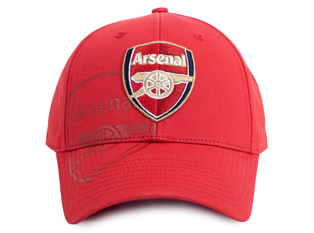 Arsenal Obsidian Crest Red Baseball Cap