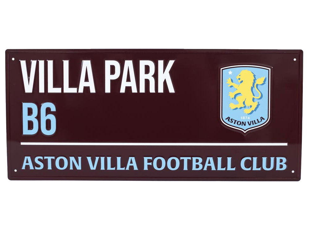 Aston Villa Villa Park B6 Dark Metal Street Sign