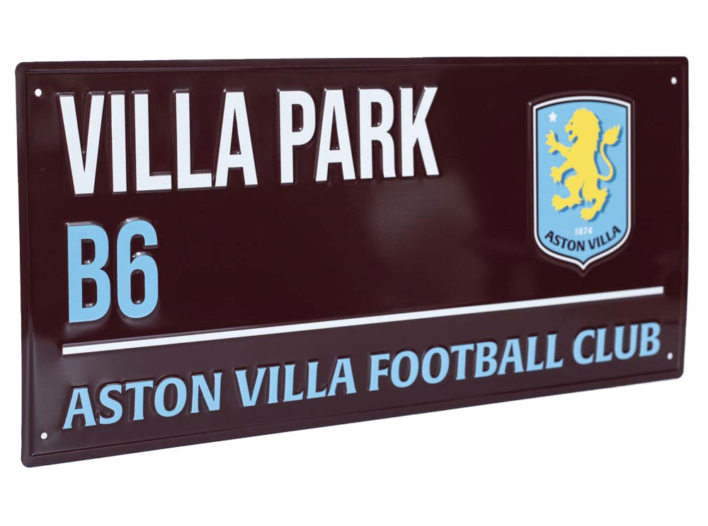 Aston Villa Villa Park B6 Dark Metal Street Sign