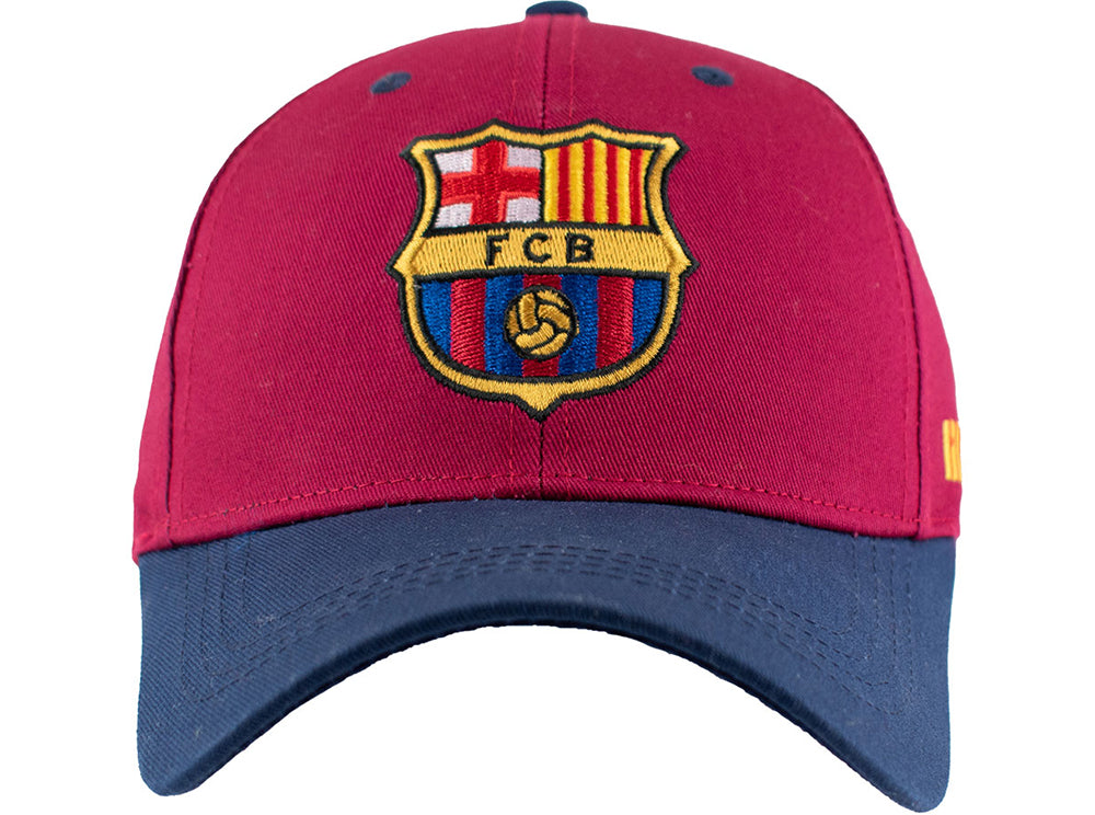 Barcelona Baseball Cap – Burgundy &amp; Navy 