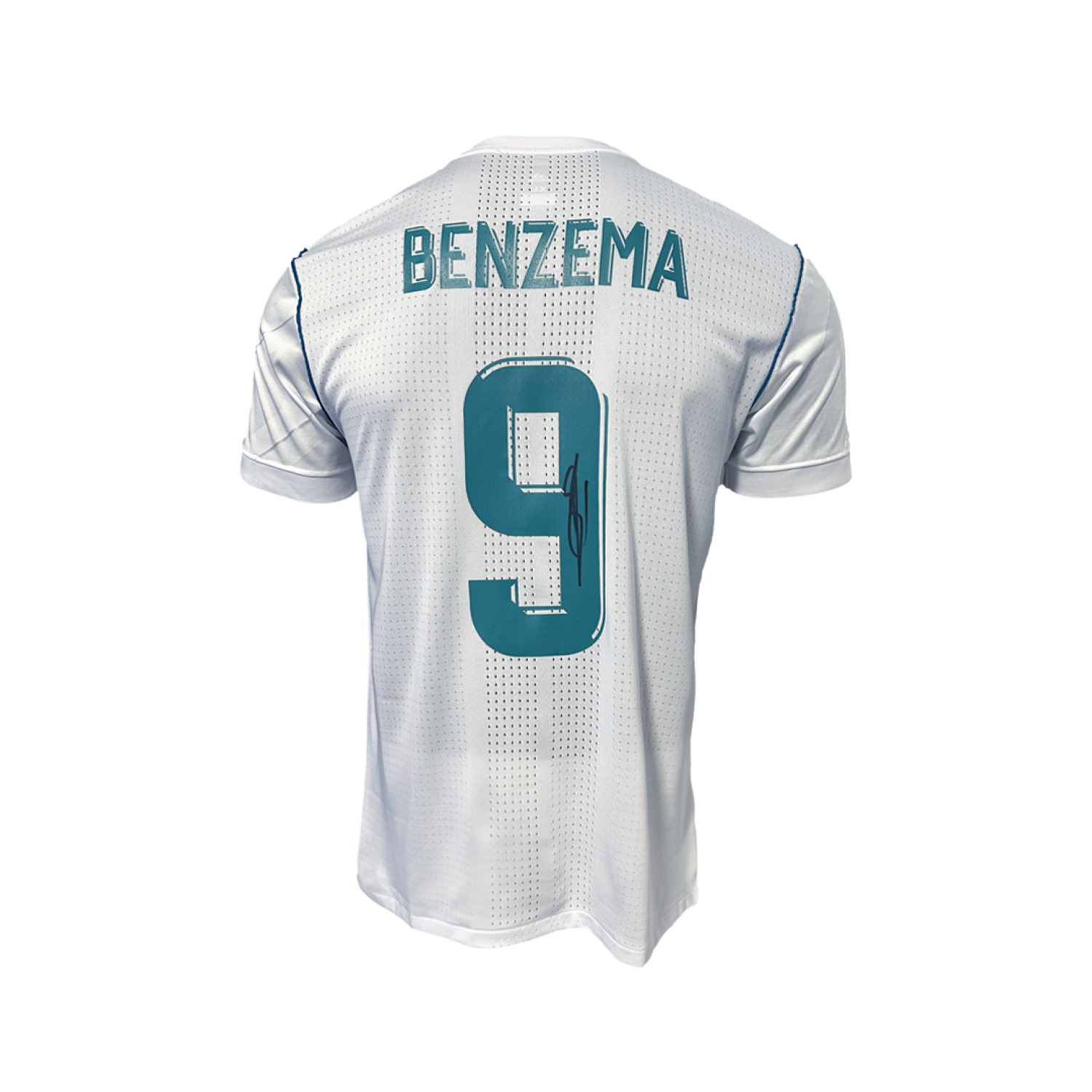 Karim Benzema Signed Real Madrid 2017-18 Home Jersey