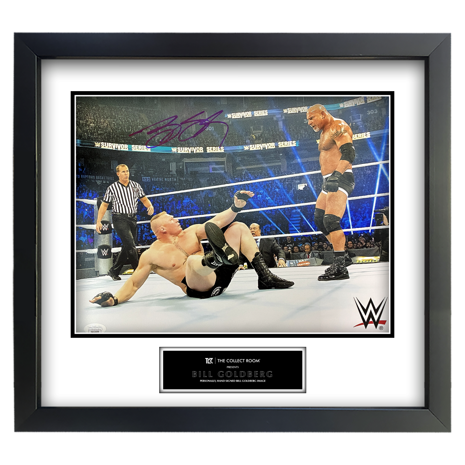 Bill Goldberg Signed Image 11×14 Framed display