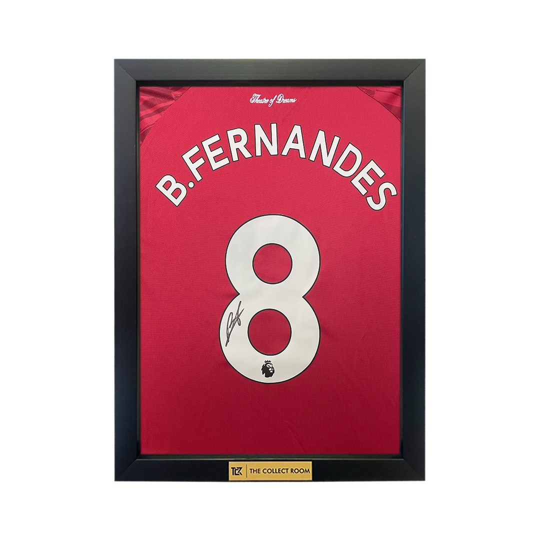 Bruno Fernandes personally hand signed Manchester United 25/26 home jersey