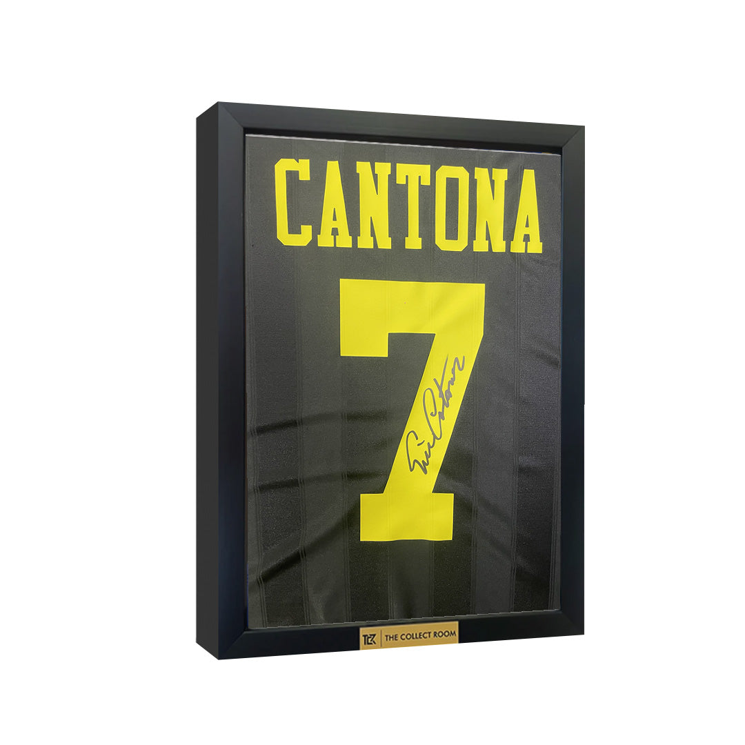 Eric Cantona Back Signed Manchester United 1993-95 Away Jersey
