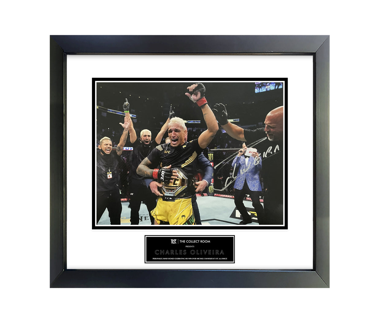 Charles Oliveira Signed UFC 262 Victory Photo – Michael Chandler Fight