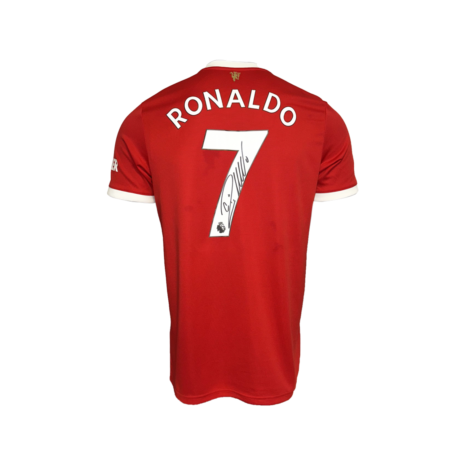Cristiano Ronaldo Signed Manchester United 2021-22 Framed Home Jersey