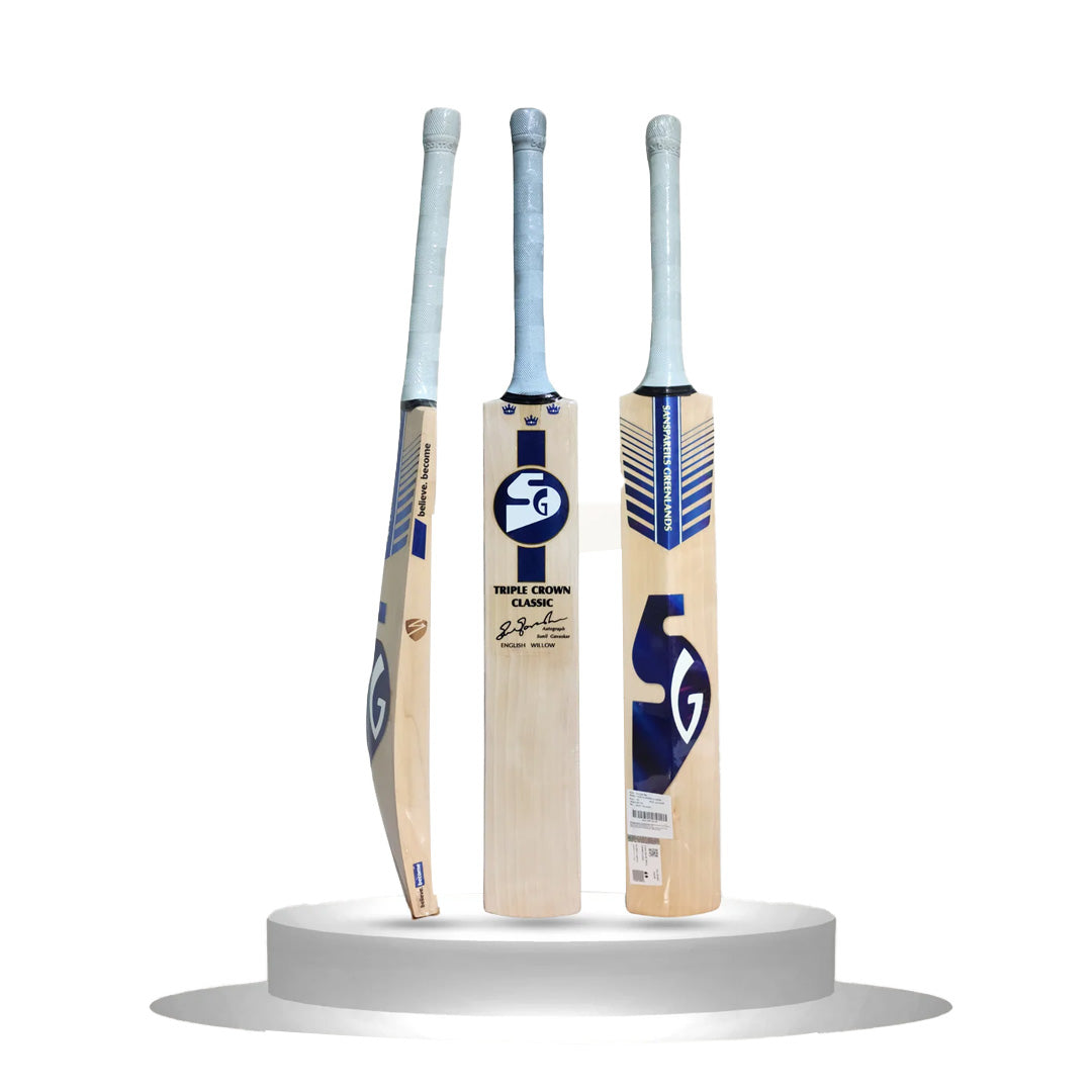 SG Triple Crown Classic English Willow Cricket Bat - Short Handle