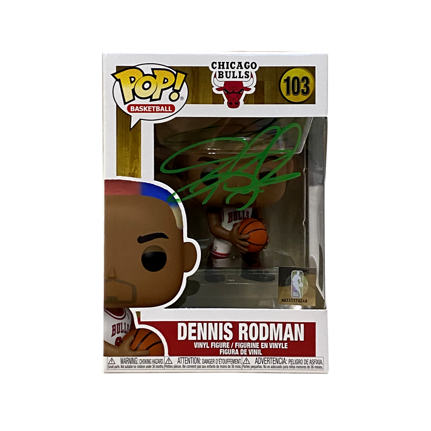 Dennis Rodman Signed Funko POP Figure