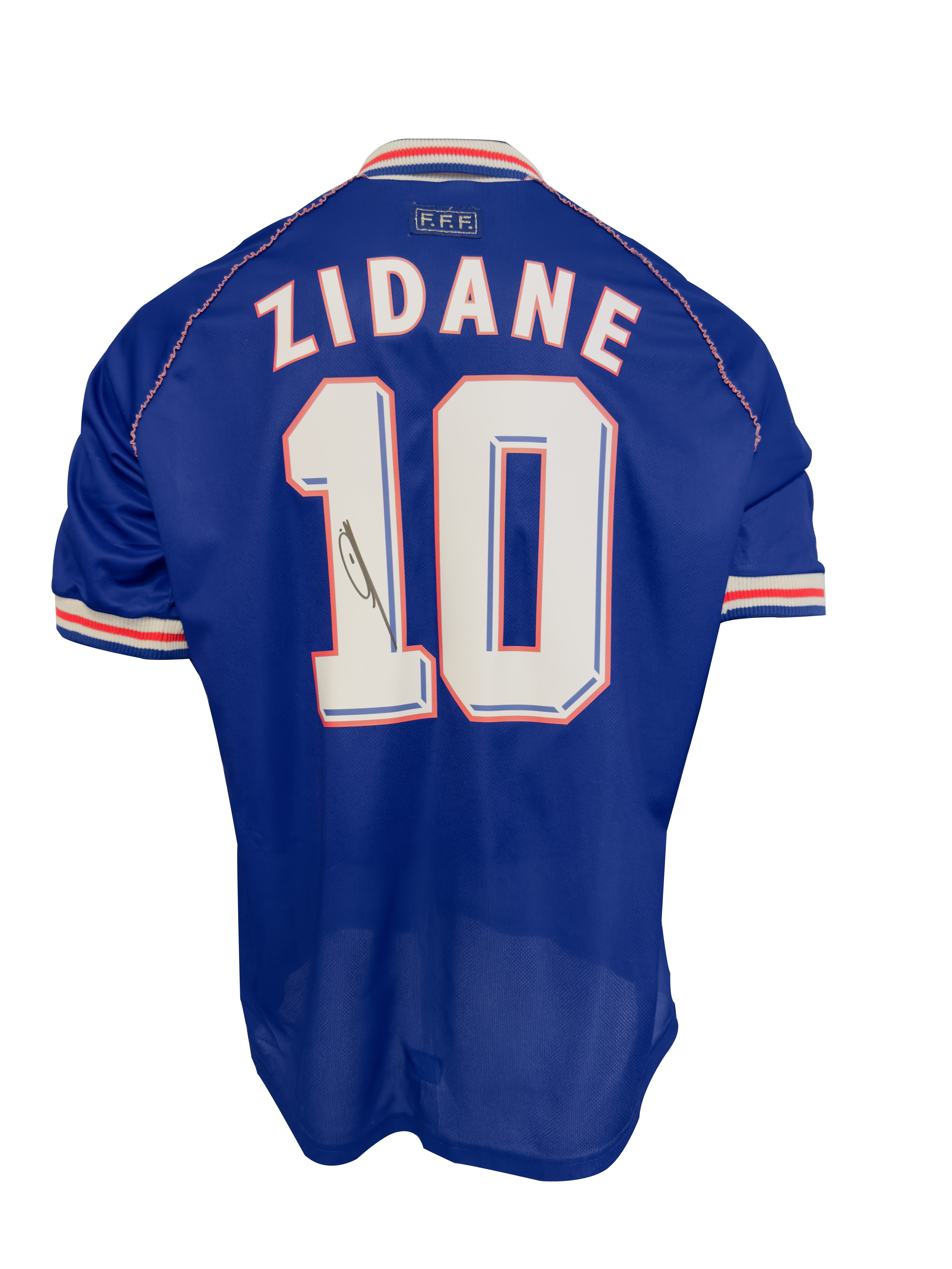 Zindeline Zidane Back Signed France 1998 Home Shirt