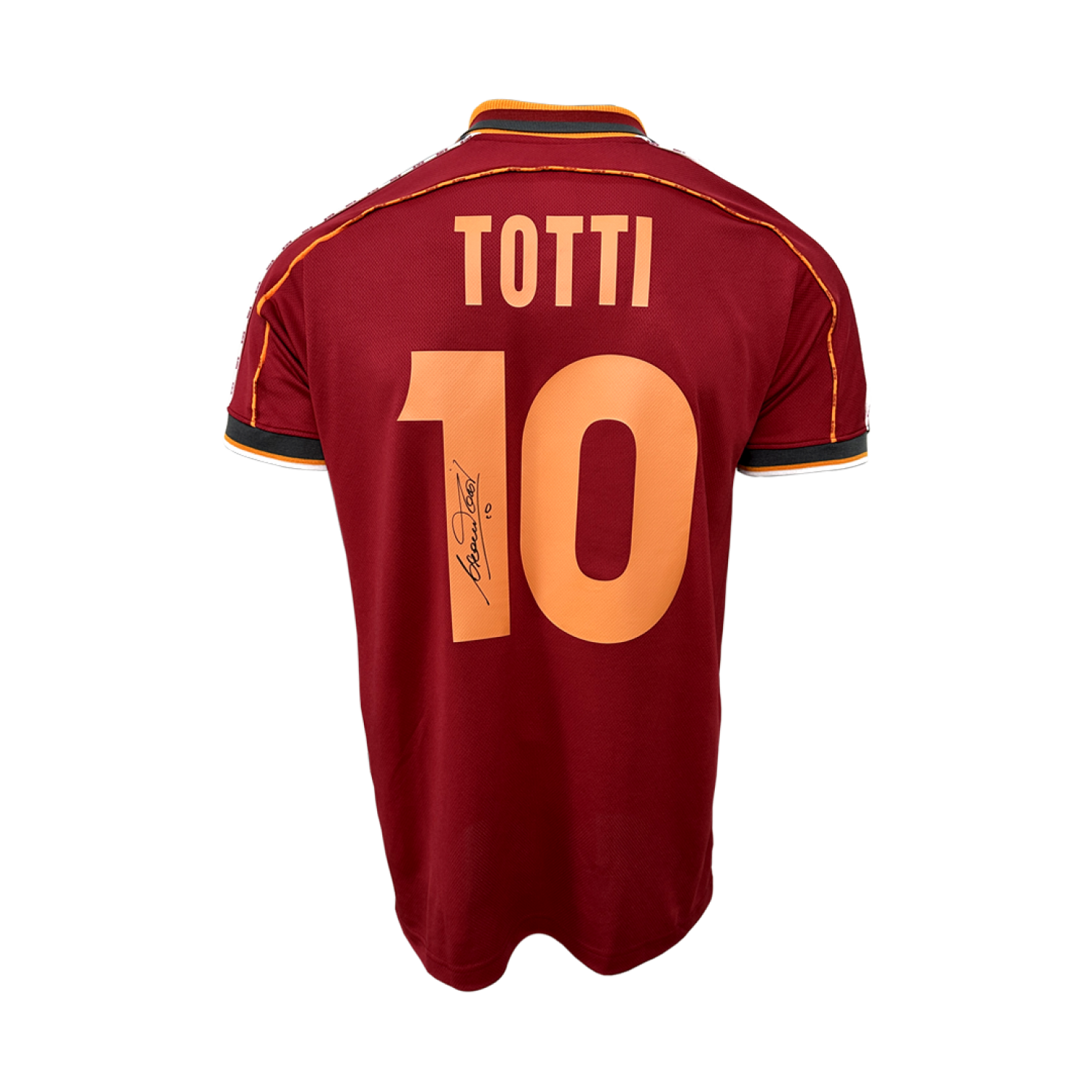 Francesco Totti Back Signed AS Roma 1998-99 Home Jersey
