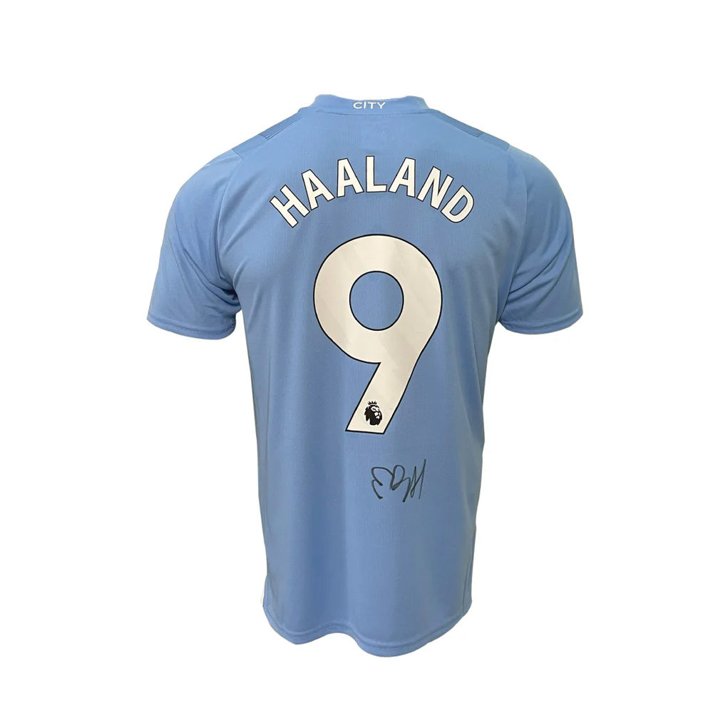 Jack Grealish & Erling Haaland Signed Manchester City Jerseys Bundle