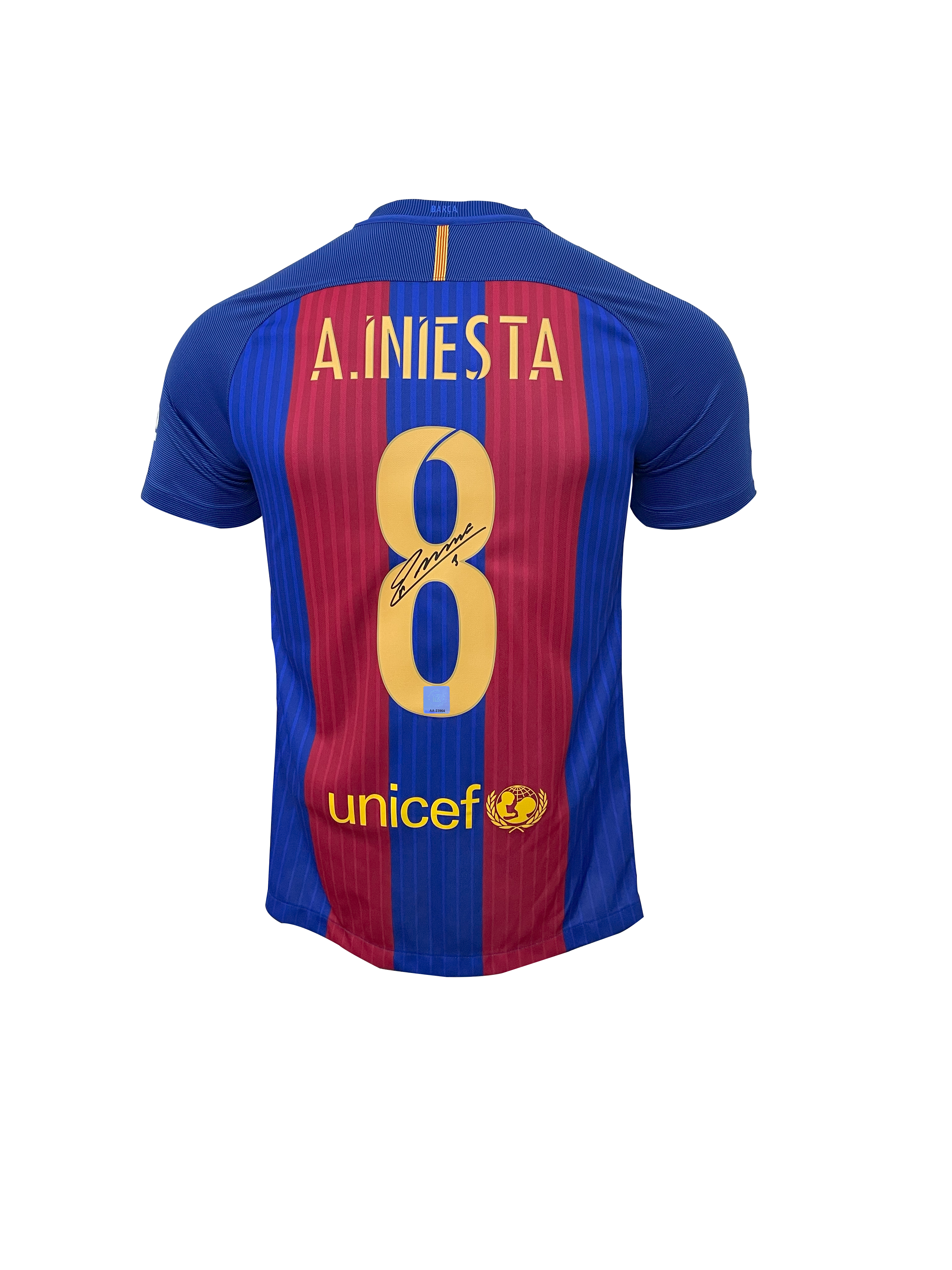 Andres Iniesta Signed Home Jersey