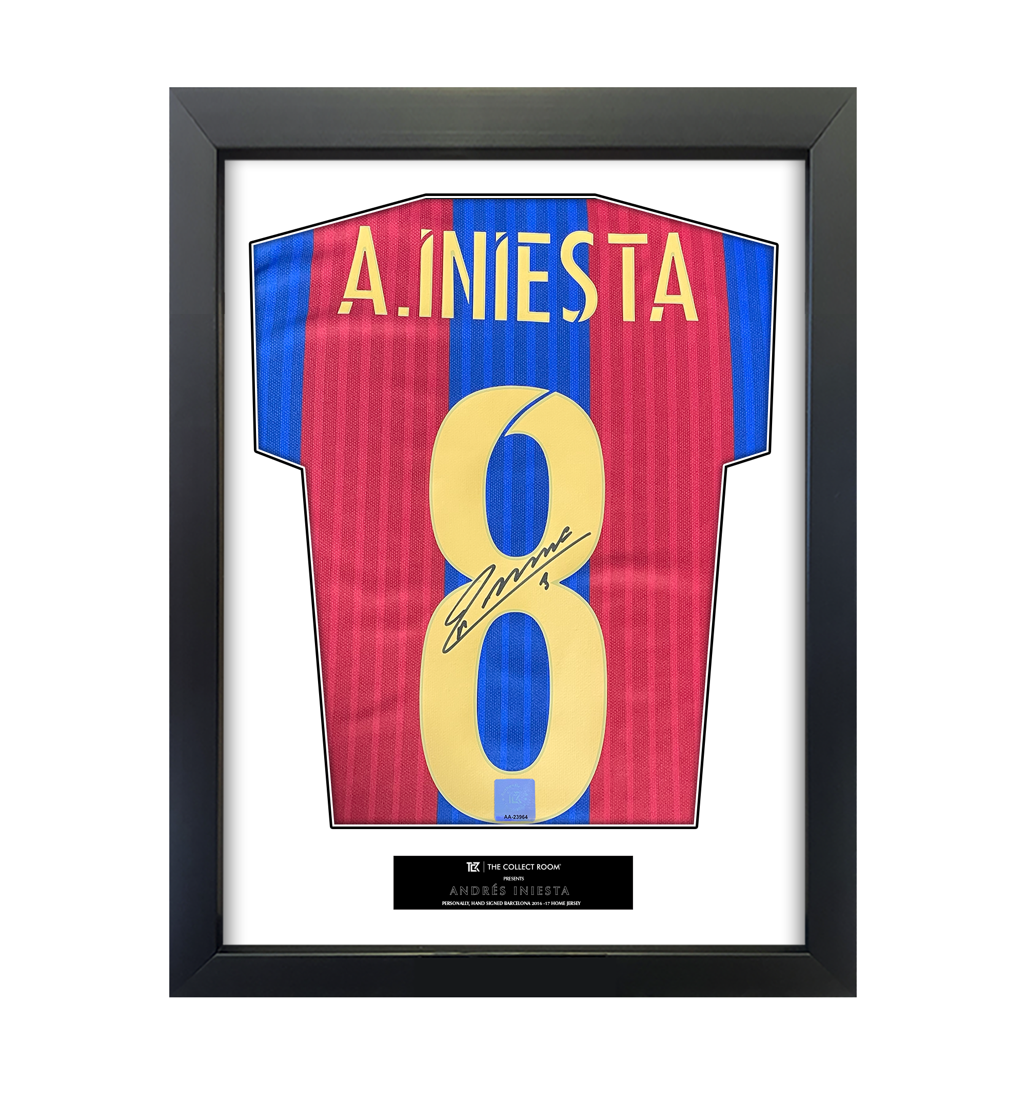 Andres Iniesta Signed Home Jersey