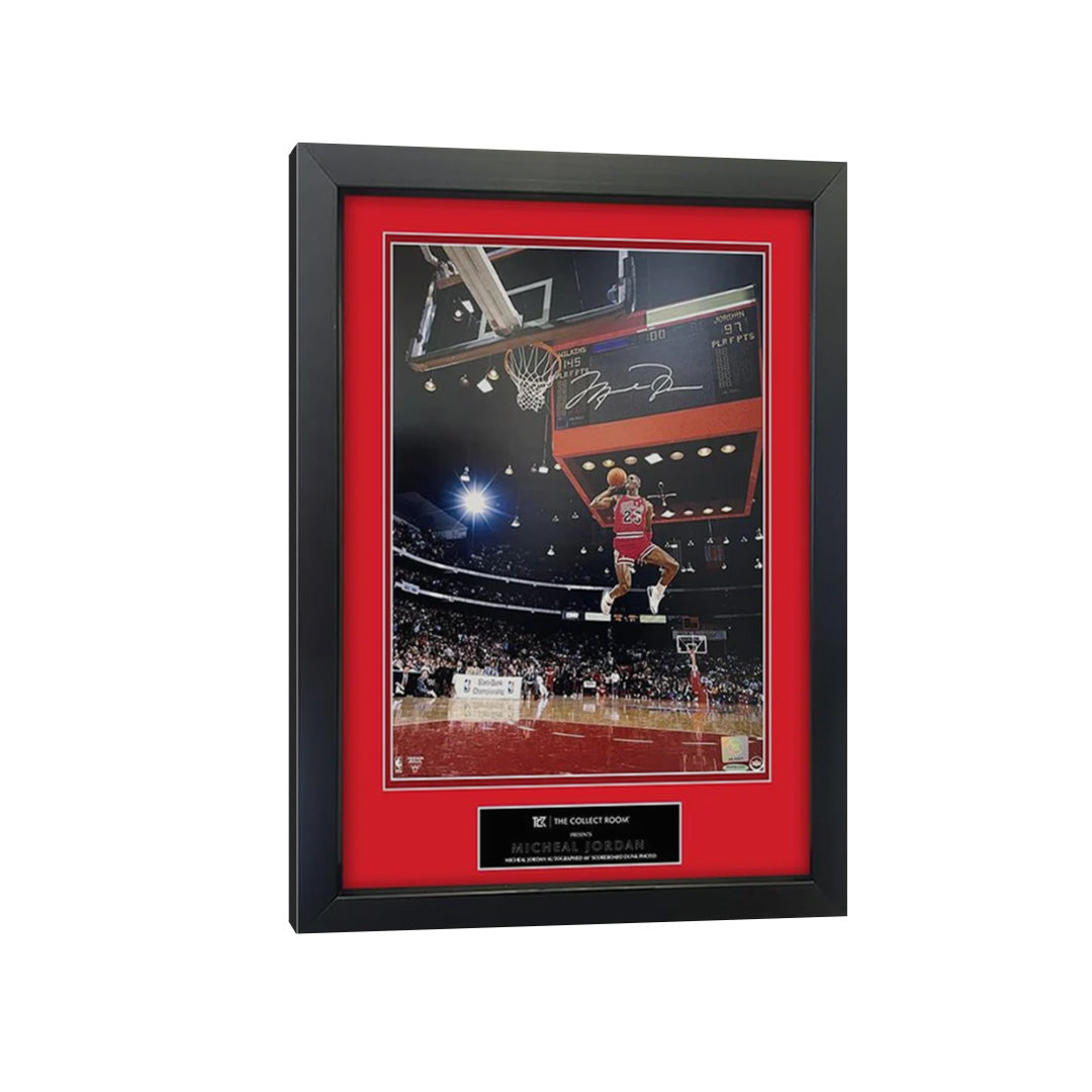 Michael Jordan Signed "Cradle Dunk" Image