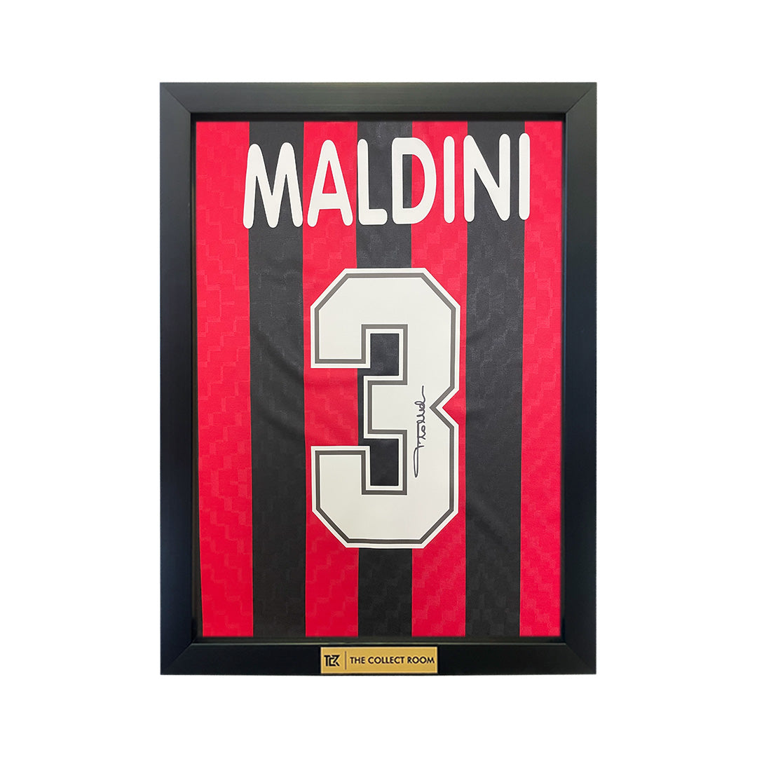 paolo maldini signed ac milan jersey