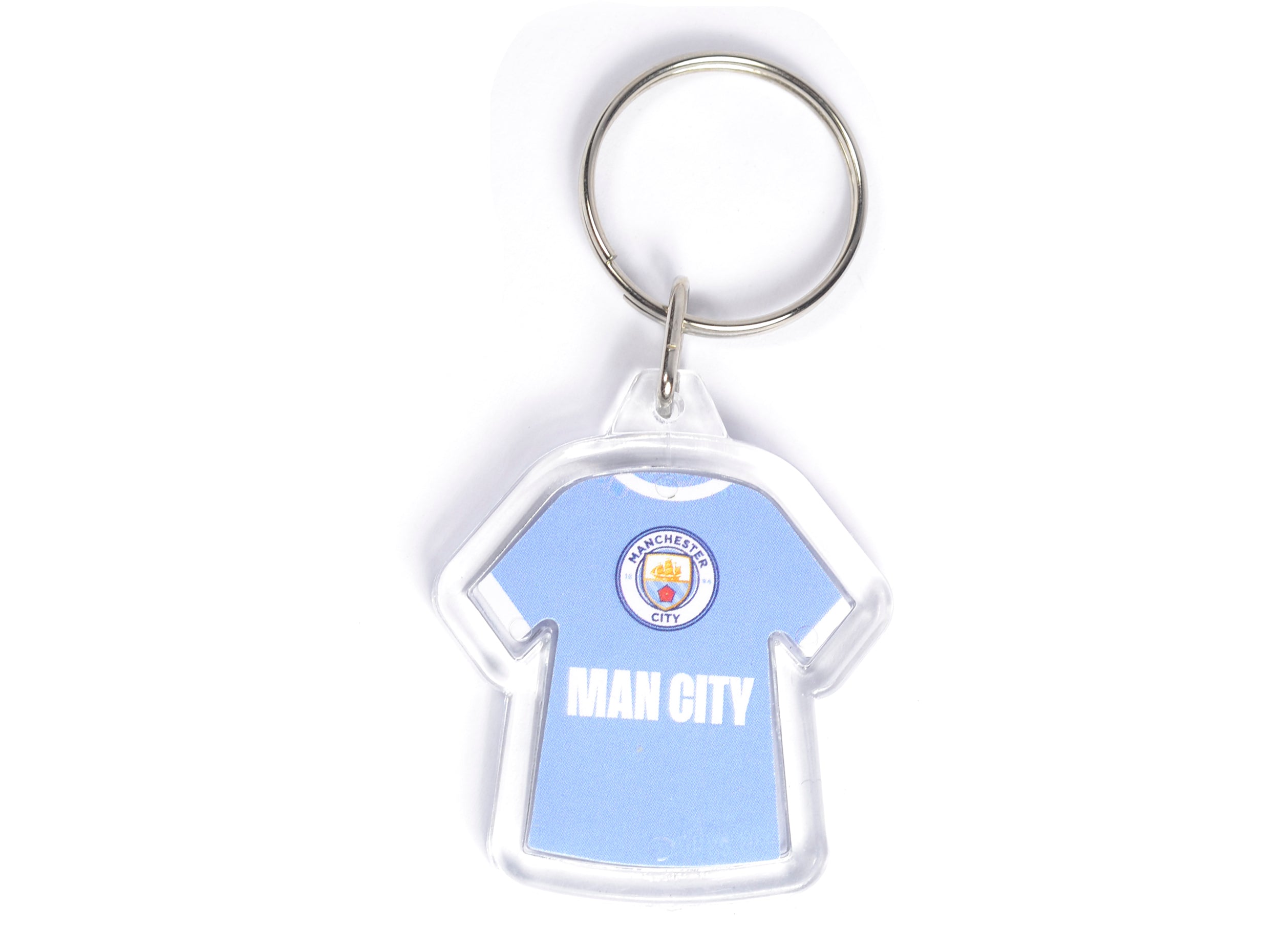 Man City Acrylic Double Sided Kit Keyring- Size One Size