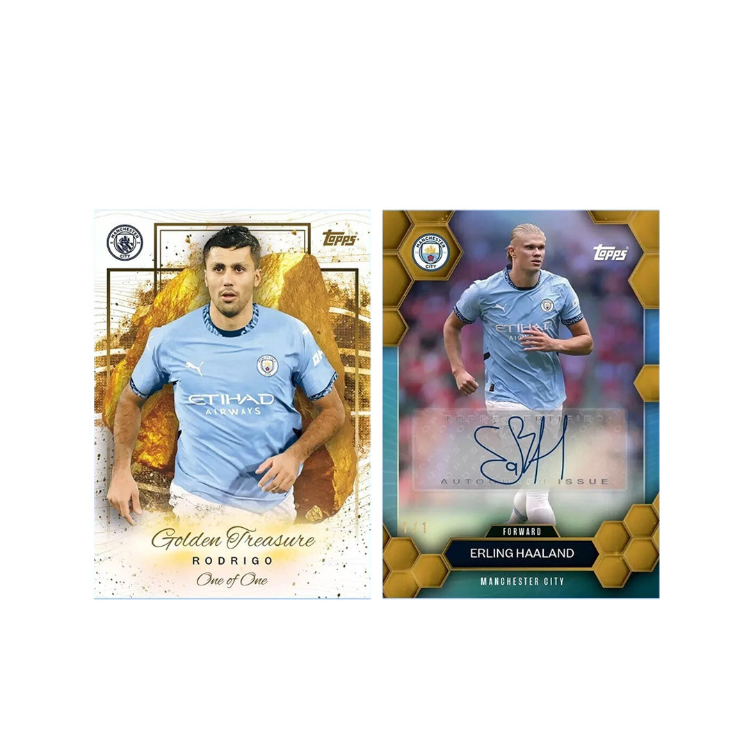 2024-25 Manchester City FC Topps Fan Set – 28 Official Trading Cards