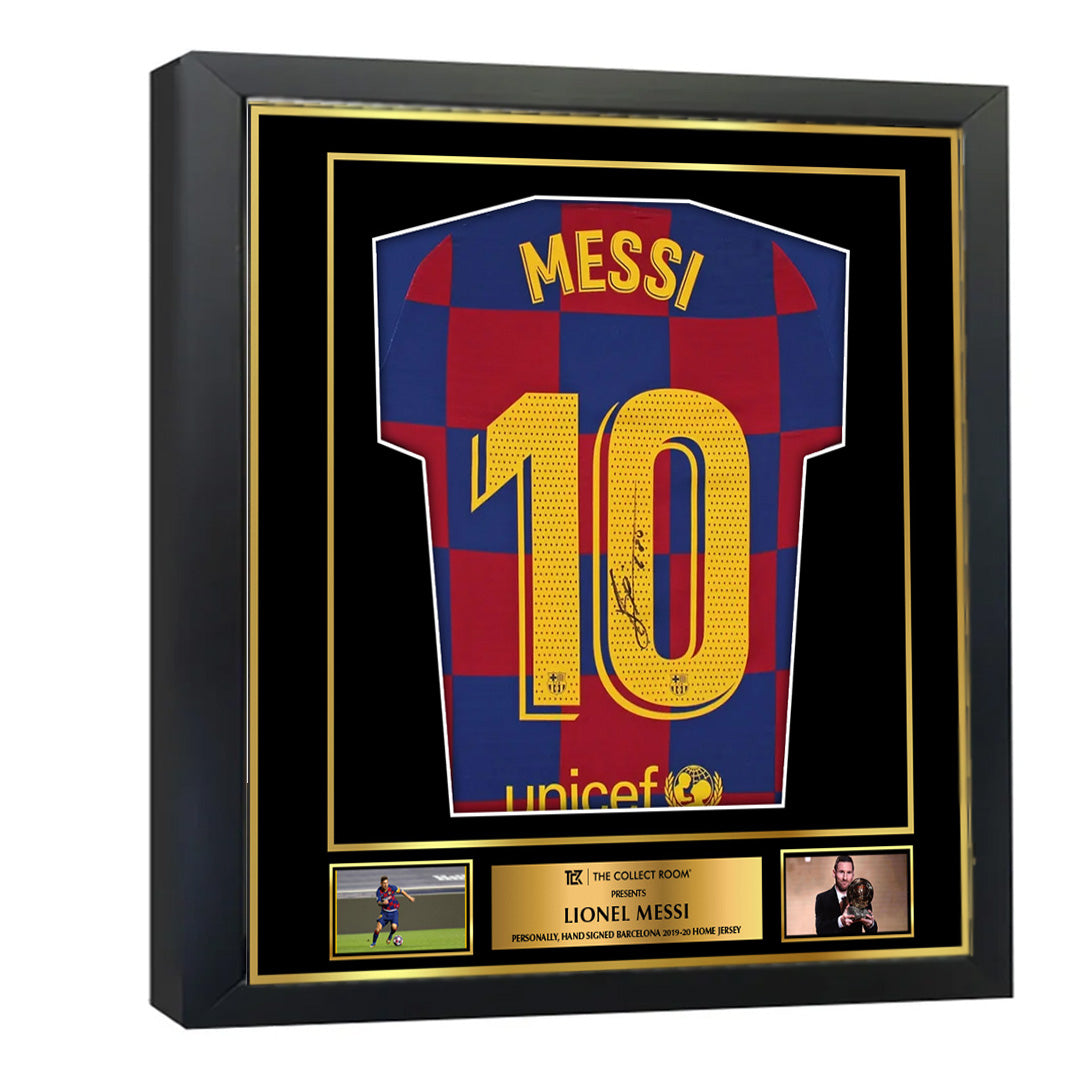 FC Barcelona Lionel Messi Authentic Signed Blue & Red Checkerboard Nike Jersey