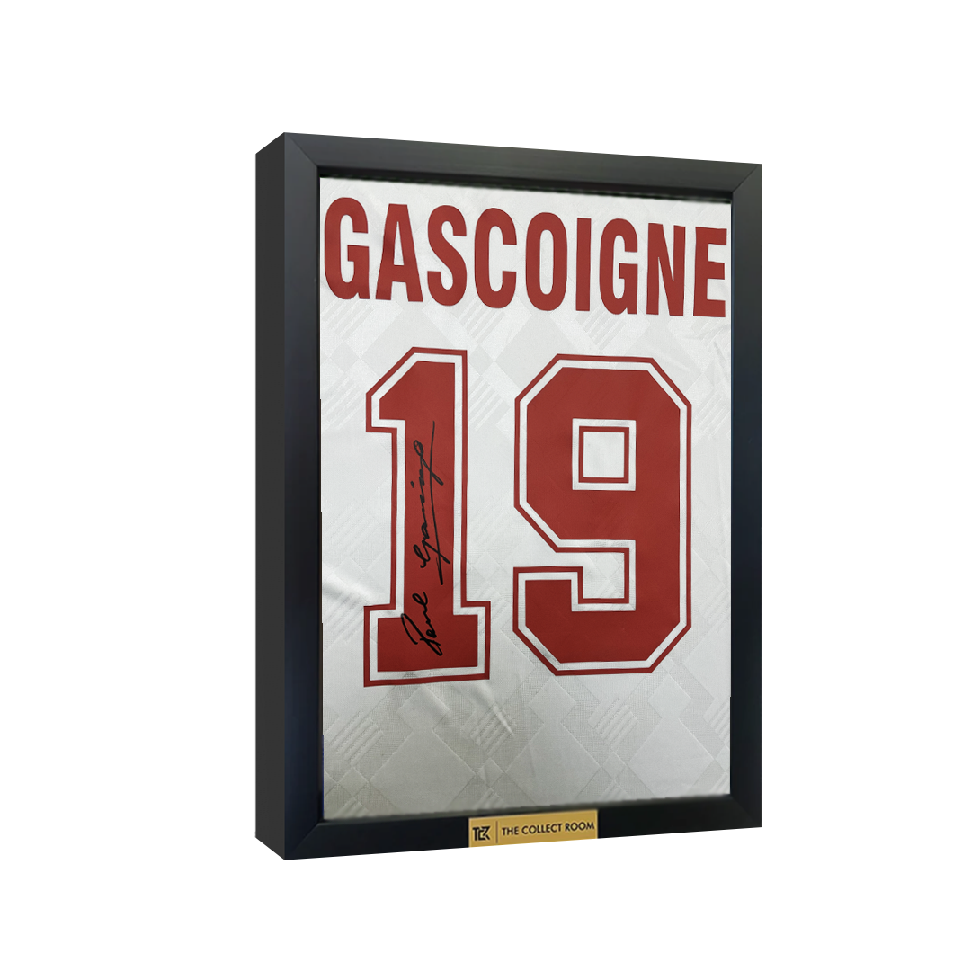 Paul Gascoigne Signed England 1990 Home Football Shirt
