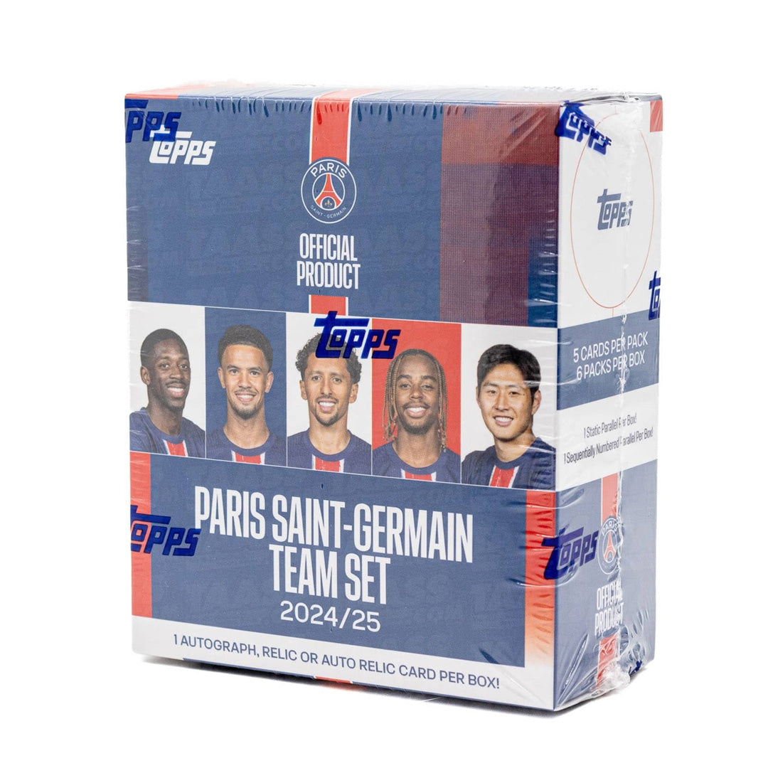 2024/25 Topps Paris Saint-Germain Team Set – Hobby Box with Autographs & Relics