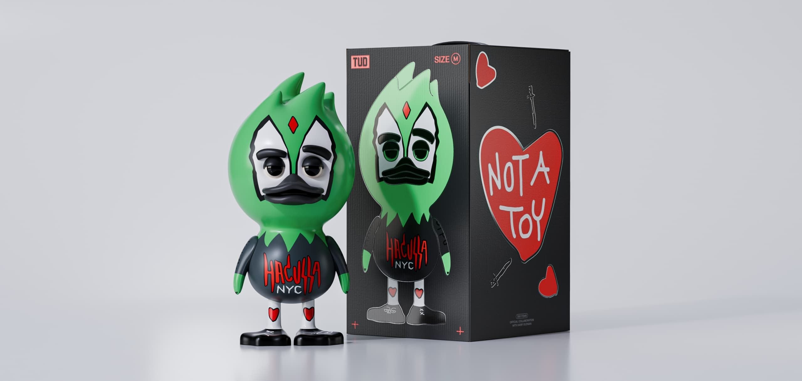TUD x Harif Guzman – Quackulla: Tokyo-Inspired Art Toy with a Magical Glow