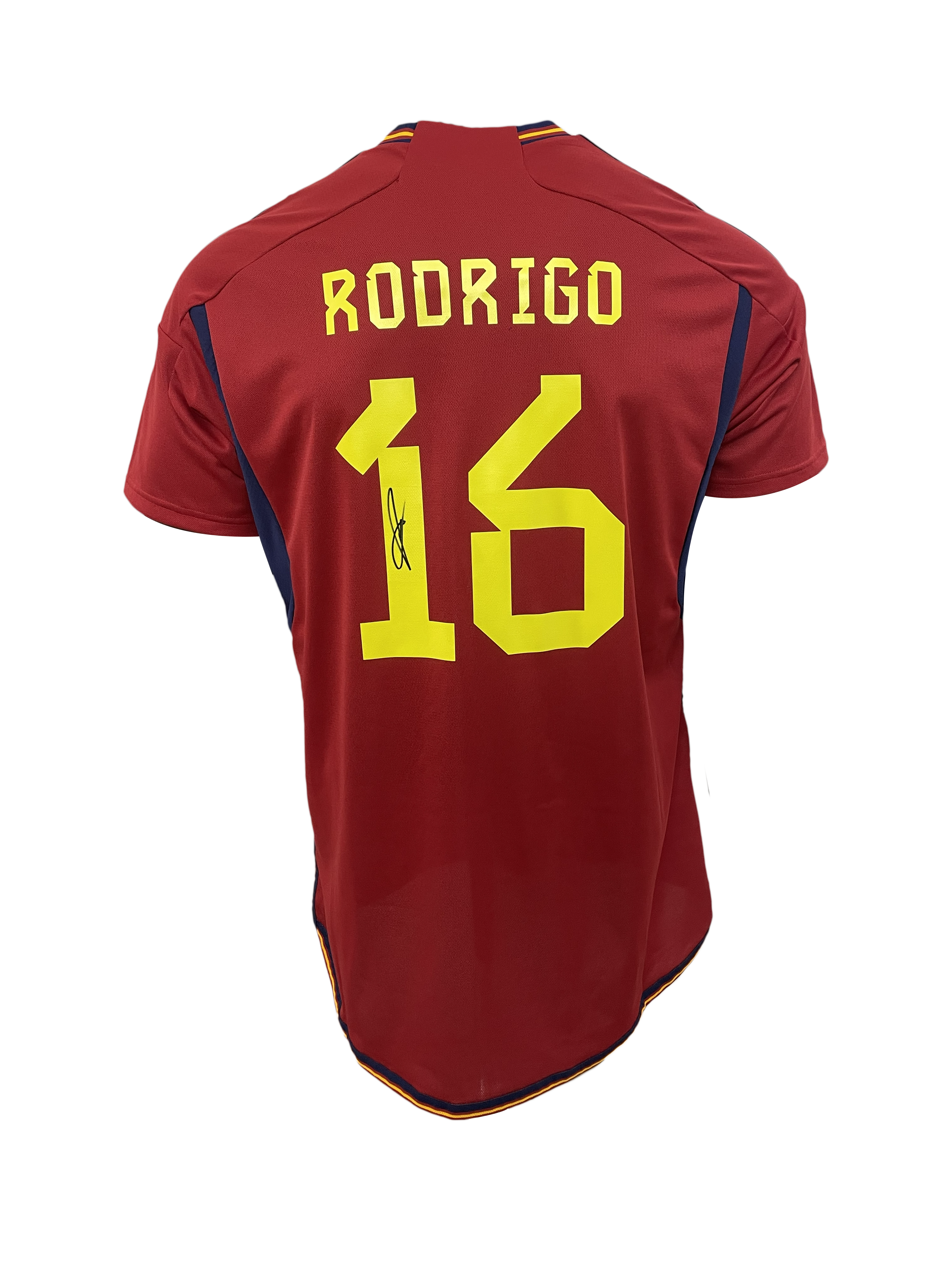Rodri signed Spain 2022/23 home shirt