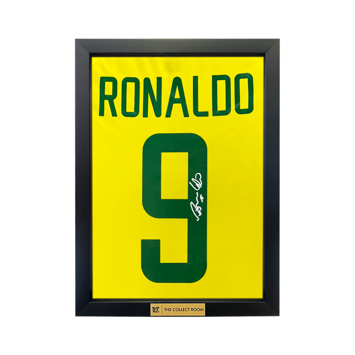 Ronaldo Nazario Signed Brazil 2002 National Team Home Jersey