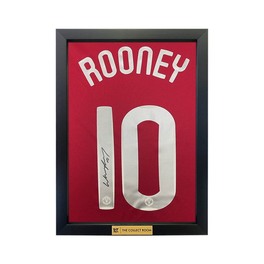 Wayne Rooney  personally hand signed Manchester United  2008 home jersey