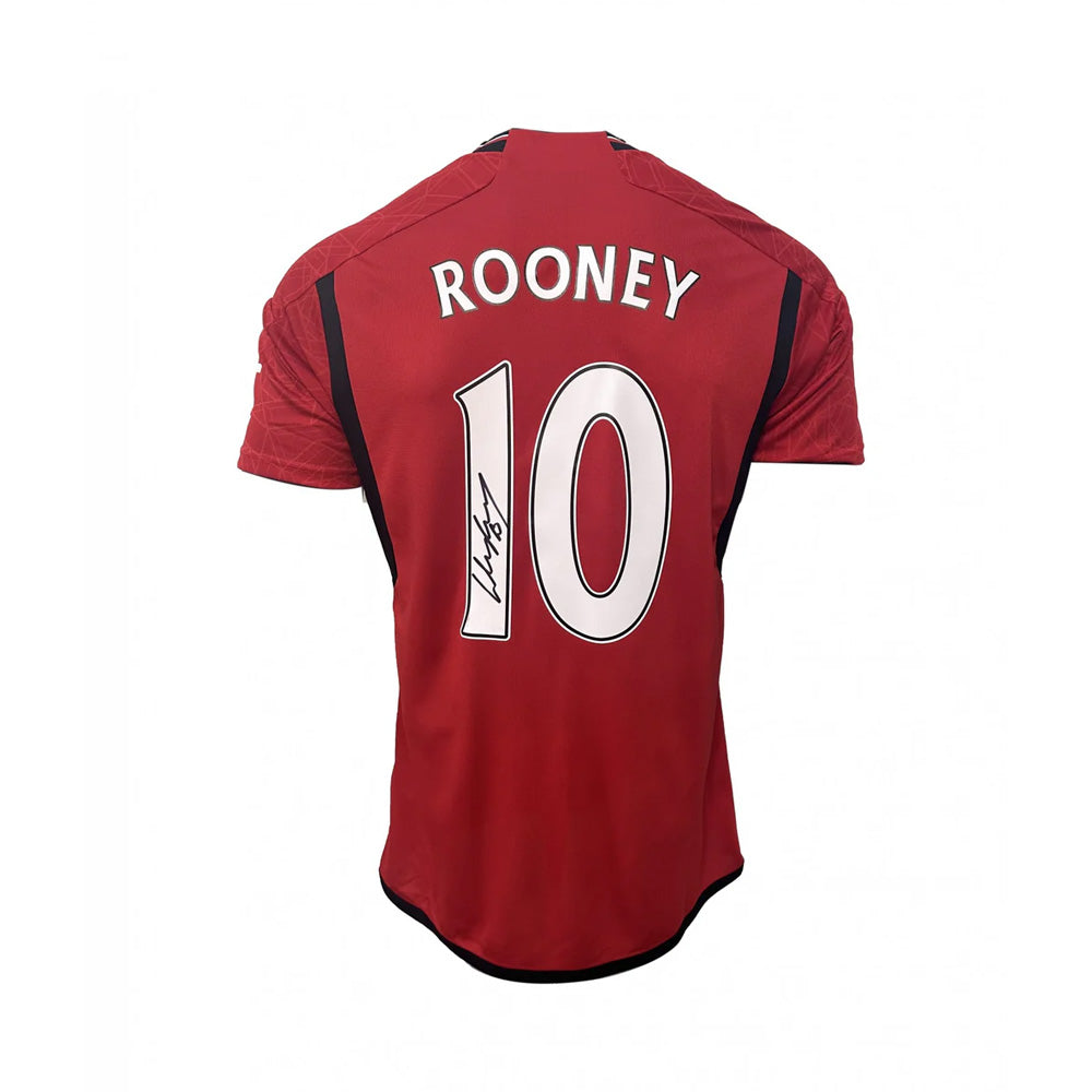 Wayne Rooney & David Beckham Signed Manchester Jerseys Bundle