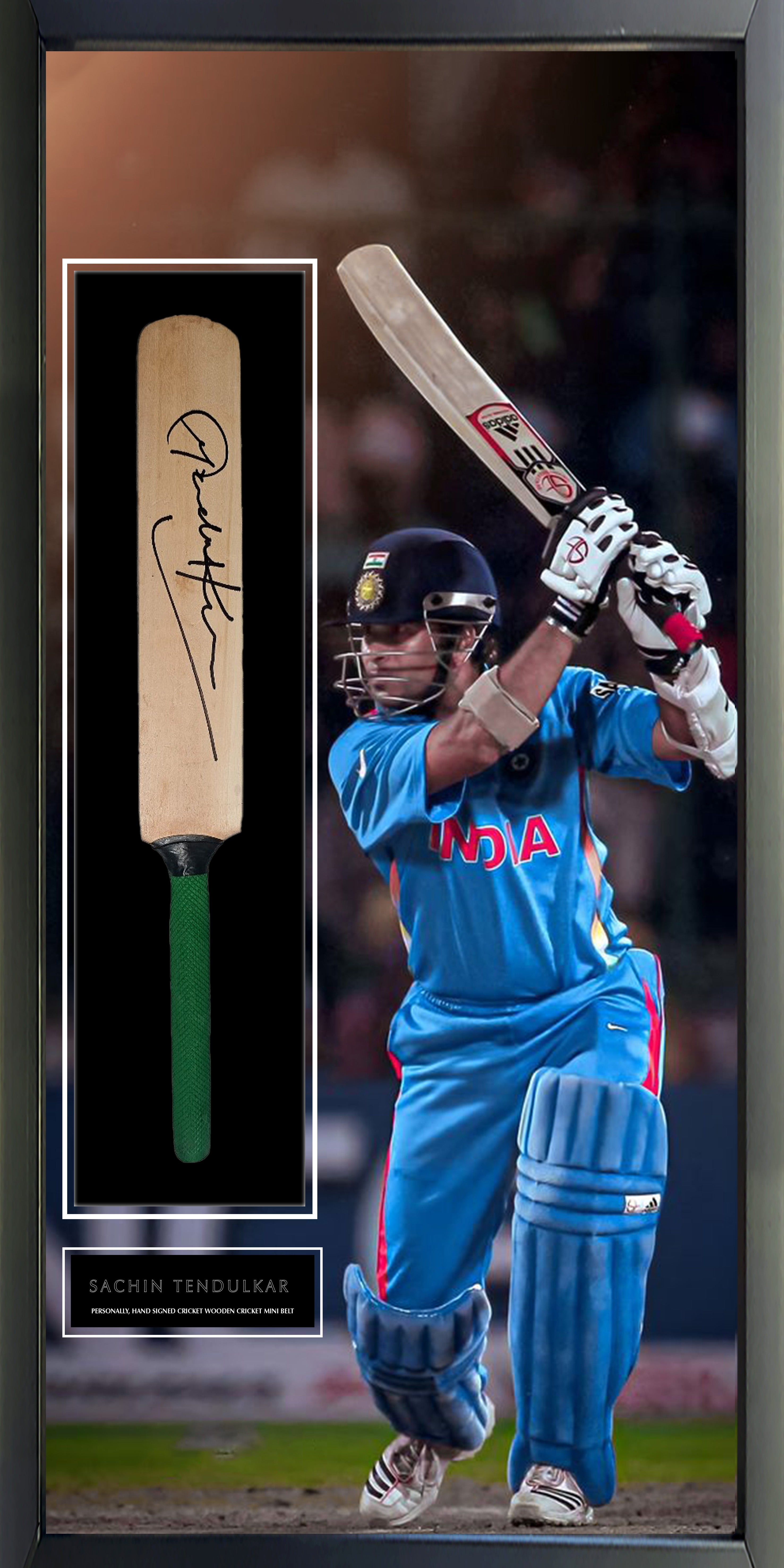 Sachin Tendulkar Signed Cricket Bat
