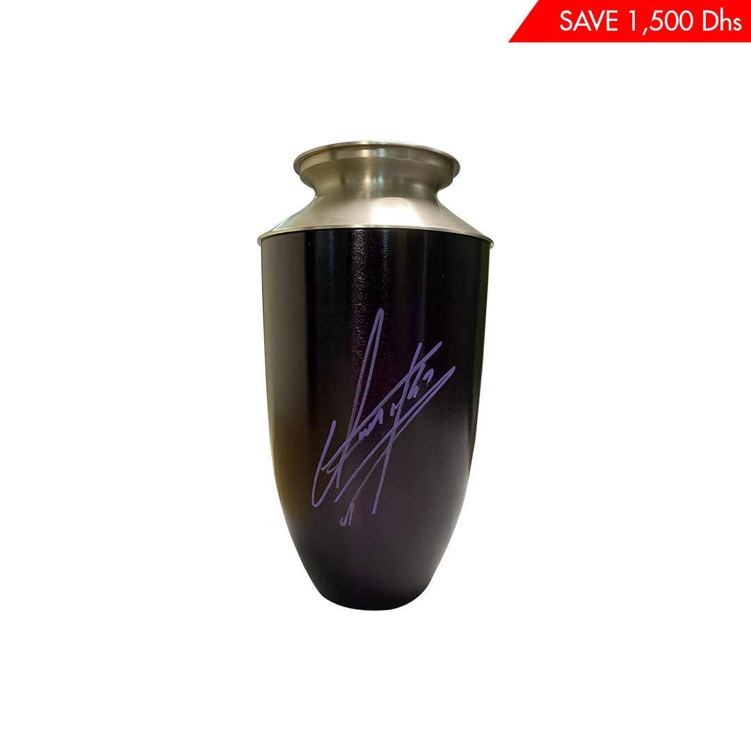 Undertaker Signed Dark Purple Urn