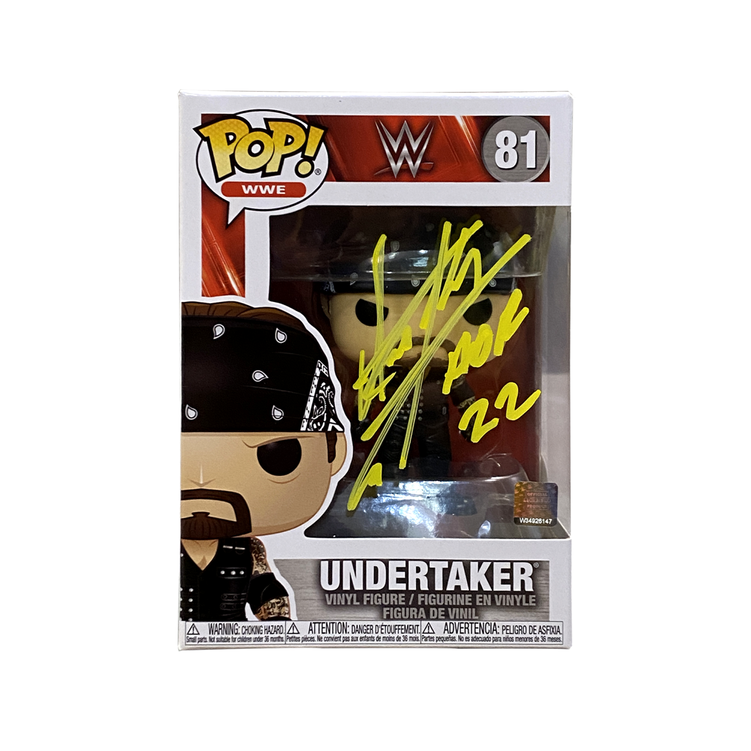 Undertaker Signed Funko Pop